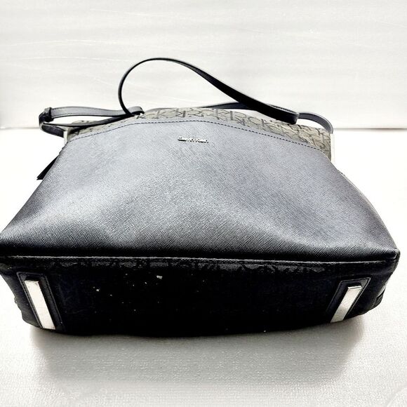 Calvin Klein Canvas Leather Bag - Picture 7 of 8